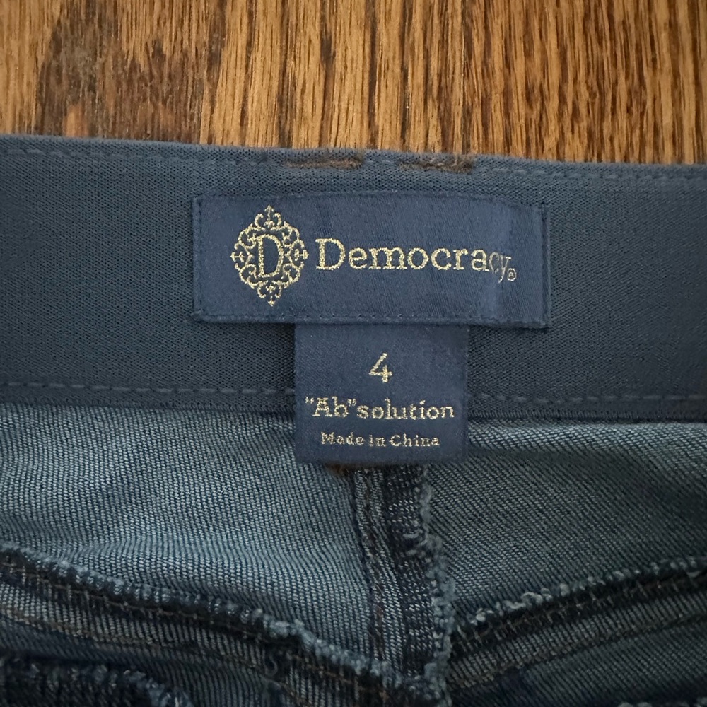 Democracy Dark Blue Flare Jeans - Picture 2 of 3